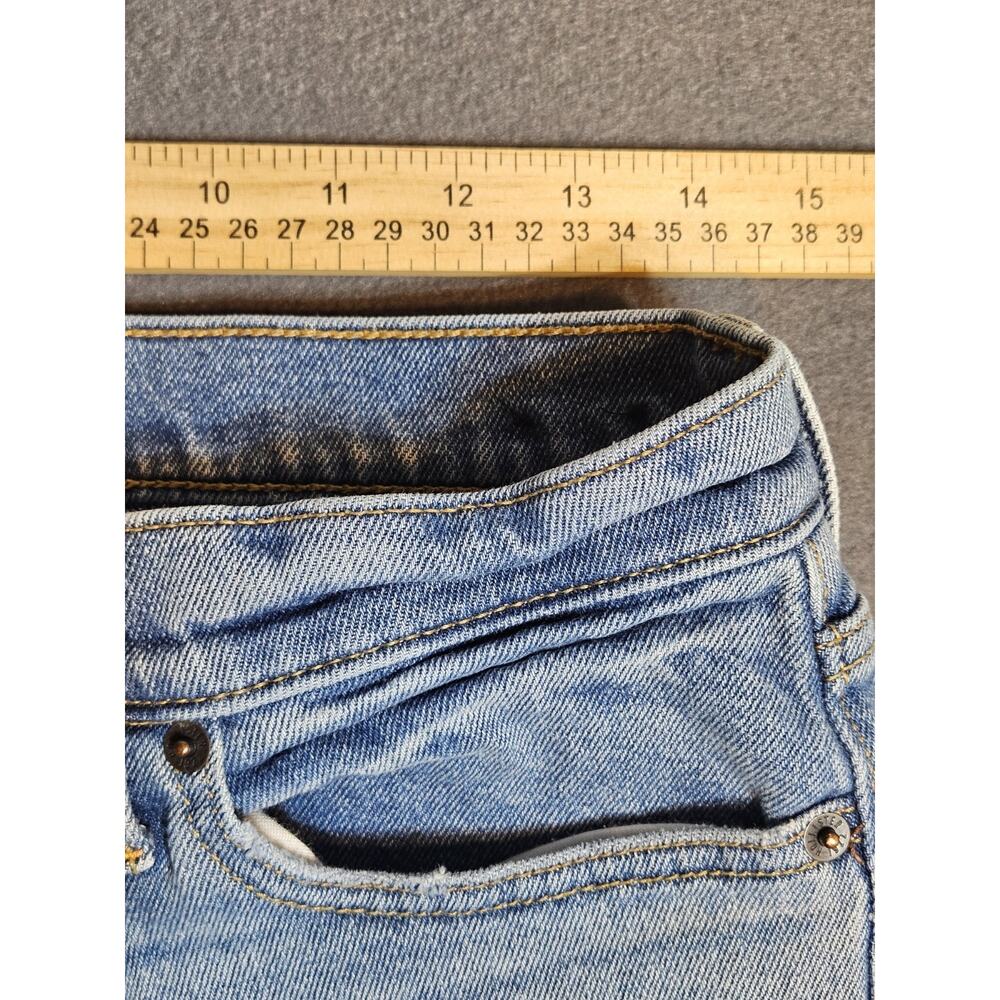 Hollister Jeans Mens 28x30 Blue Denim Dad Epic Flex Straight Medium Wash Stretch - Picture 7 of 13